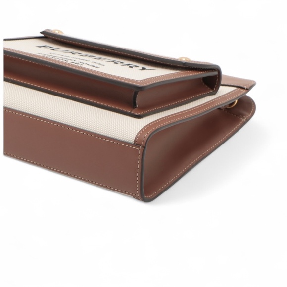 Preloved Burberry Canvas Mini Tote Bag - Picture 3 of 4